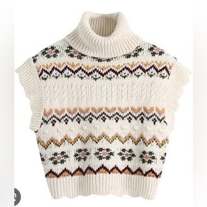 Mango Sweater Women’s Small Wool Knit Floral